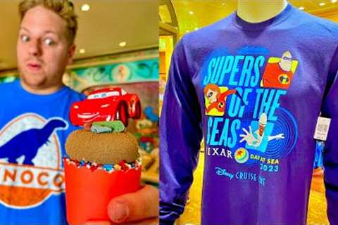 Pixar Day at Sea Special Treats &amp; Merchandise AND Remy Dinner Review Onboard the Disney Fantasy!