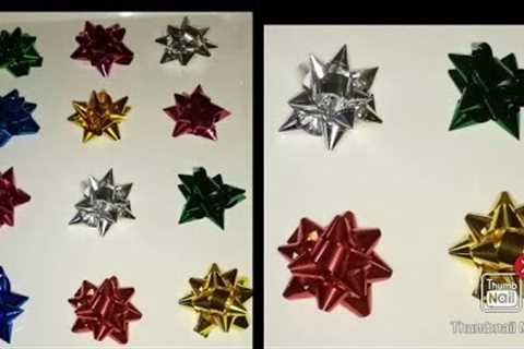HOW TO MAKE A GIFT RIBBON FROM FOIL/DIY/ RIBBON MAKING
