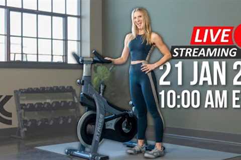 Workout with me! | LIVE Indoor Cycling Class | 45 - 60 min