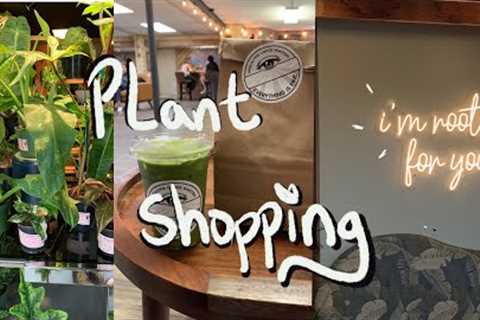 Let's go plant shopping ! VLOG| new plants, coffee shop, antique shopping