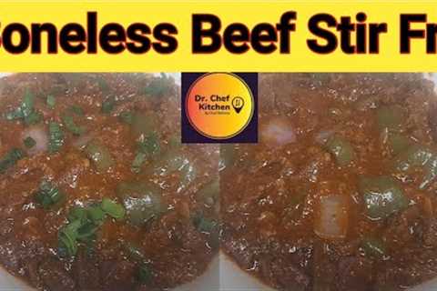 How To Cook Perfect Beef Stir Fry Recipe By Dr Chef Kitchen | Beef Chilli Dry | Special Stir Fry