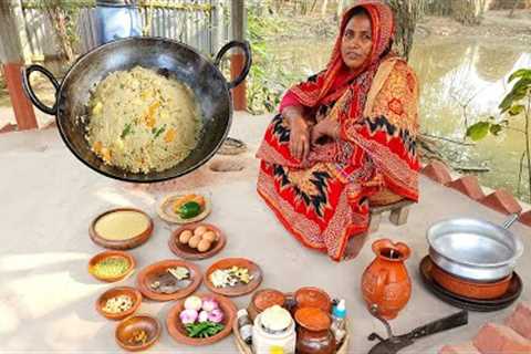 Best Egg Meat Polao Recipe Rare VILLAGE FOOD Delicious Kaun er Polau SIMPLE AND EASY ANDA DIM PULAO
