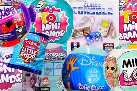 Unboxing SO MANY BLIND BAGS! Toy Mini Brands! Mini Brands Series 3! L.O.L Surprise! Doorables!