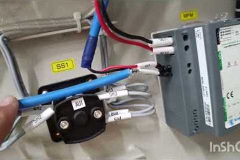 RS 485 Wiring on Energy Meter and IoT Device for Energy Monitoring Systm