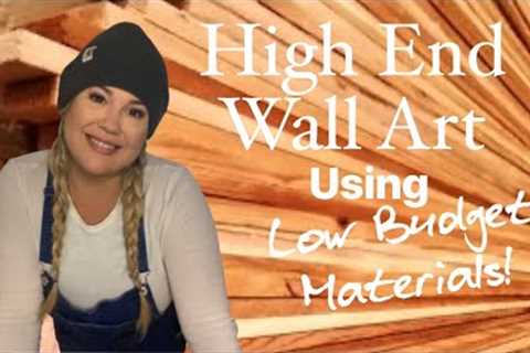 How to use Wood Shims to DIY a High End Dupe! How to make a sunburst mirror #wallart #diywalldecor