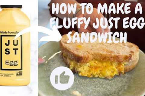 JUST EGG FLUFFY EGG SANDWICH | MY VEGAN KITCHEN LIFE | COOKING QUICK DEMO ✔️