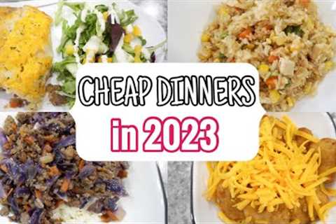 DINNER RECIPES for CHEAP in 2023 | DELICIOUS BUDGET FRIENDLY Family Meal Ideas | January 2023