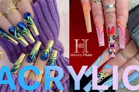 ✨276✨ 10+ Simple Fun Acrylic Nail Art Designs Tutorial Ideas