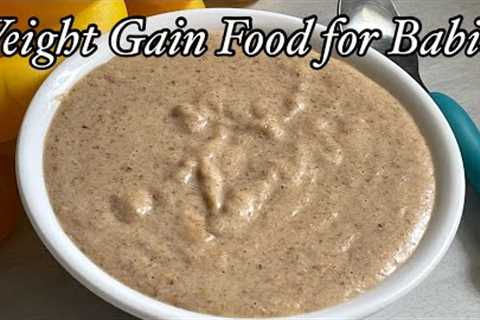 Baby Food | Weight Gain &amp; Brain Development oats-badam mix | Healthy Baby Food Recipe 7Month+