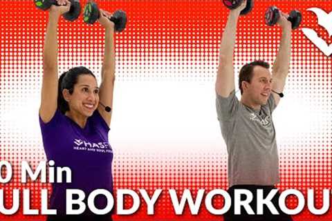 30 Minute Dumbbell Full Body Workout at Home - Total Body Strength Training Workouts with Weights