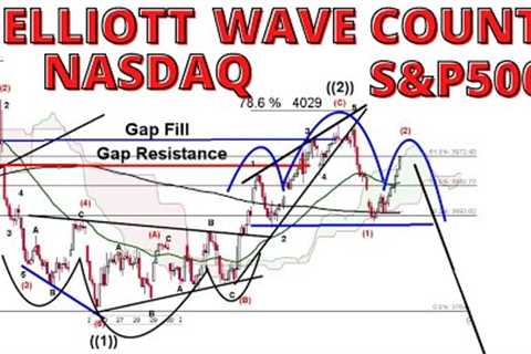 Stock Market CRASH:  Elliott Wave Count Update For S&amp;P 500 &amp; NASDAQ 100  (QQQ NDX SPY SPX..
