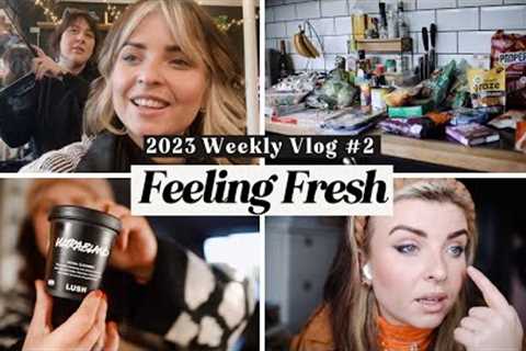 WEEKLY VLOG #3 2023 | My Weekly Food shop, Lush Haul &amp; Fresh Hair.