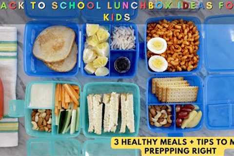 Back To School Lunchbox Ideas for Kids - 3 Healthy Meals + Tips for Meal Prepping right