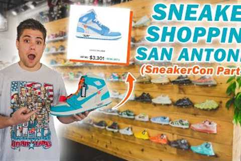 SHOPPING AT SNEAKER STORES IN TEXAS! *Unreleased Shoes at Sneakercon San Antonio*
