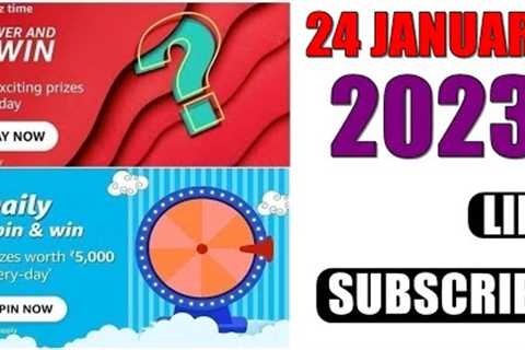 Amazon Quiz Answers Today | Amazon Quiz Today | 24 January 2023