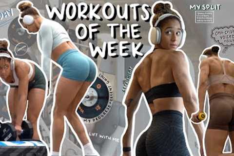WEEK OF WORKOUTS | MY CURRENT SPLIT | Upper / Lower body workouts | Warm up &amp; Cool down | Lift..
