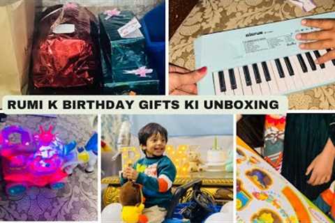 Rumi k  birthday  gifts ki unboxing ki |Birthday’s gift unboxing |mommystudio #dailyvlog #new