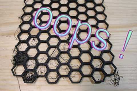 Honeycomb peg wall 3d printer project for your garage wall, C&amp;T ep. 308