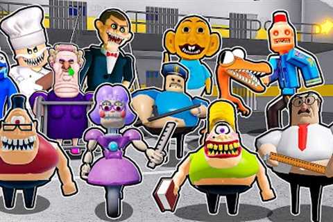 ESCAPE RUN in 10 Obbys from Papa Pizza, Barry's Prison Run, Rainbow Friends, Anitron, Mr Stinky