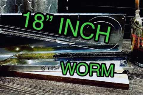 How to make soft plastic baits | EPIC bait mold 18in worm | soft plastics BAIT MAKING