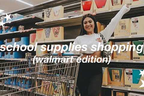 college school supplies shopping vlog + giveaway 2022 | walmart