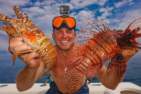First Lobster &amp; Lionfish of the New Year!!! {Catch Clean Cook} Best Food Ever!!!