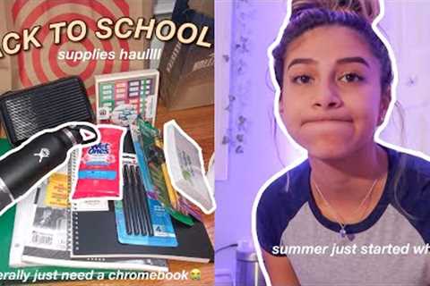 shopping for back to school supplies. *rip summer 2021*