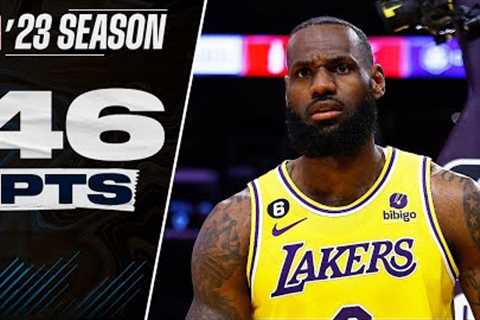 LeBron James Makes NBA HISTORY! 46 PTS Full Highlights vs Clippers 🔥