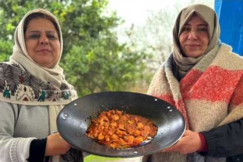 The recipe of a delicious and simple food with chicken ، Village Cooking