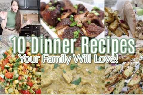 What's For Dinner?! 10 Dinner Recipe Ideas Your Family Will Love! Great Recipes To Shake Things Up!