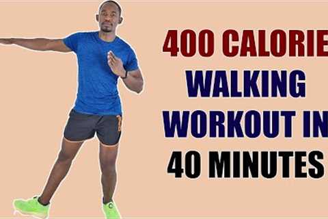 400 CALORIE Walk At Home Workout for Beginners/ BURN FAT ALL OVER!