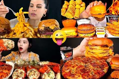 [ASMR] foodCravinG'S*BIGBITE*fastfooD Mukbang Compilation+Eating Sounds Most Satisfying SHOW☆