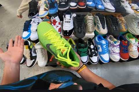 FINDING DEALS, CASHING OUT AT THE JUS NICE SNEAKER CONVENTION IN NEW JERSEY. HE DIDN’T LIKE MY OFFER