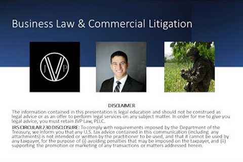 Business Law &amp; Commercial Litigation