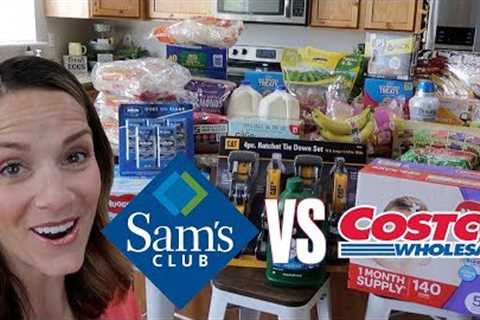 HUGE SAM'S CLUB HAUL | SHOPPING AT SAM'S CLUB VERSUS COSTCO | BIG FAMILY GROCERY HAUL