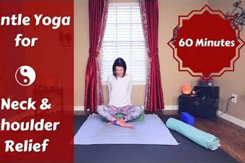 Restorative Yoga for Neck &amp; Shoulder Pain &amp; Tension Relief {60 mins}