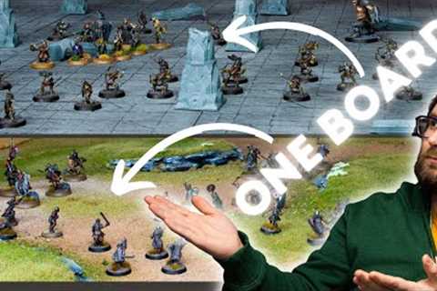 The ultimate DOUBLE SIDED space saving Warhammer gaming table!