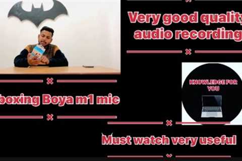 Unboxing of Boys’s M1 Mic .