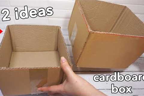 🔊You can still use cardboard boxes so don't throw them away. These are the two easy ideas you can..