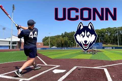 Hitting with the UCONN Huskies | Bat Demo Day with the Baseball Bat Bros
