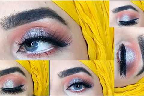 Soft Glamorous Eye makeup tutorial/Glitter Eye makeup look/Easy Step by Step