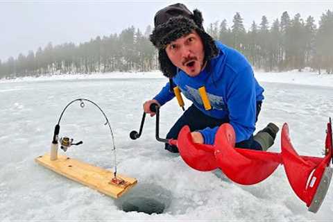 I built a FISH TRAP to catch TROUT in a Mountain Lake!!!