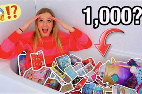 I FILLED MY BATHTUB WITH 1,000 MYSTERY TOYS!!!😱🎁🛁⁉️*LUCKY DIP CHALLENGE!!👀* | Rhia Official♡