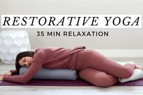 Restorative Yoga With Props for Full Body + Mind Relaxation