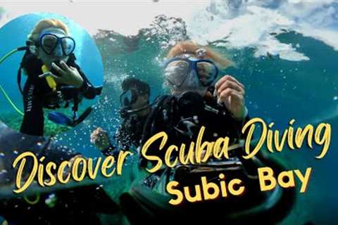 I almost lost my insta360 camera | Scuba diving in Subic bay for beginners  | MANGOS DIVE CENTER