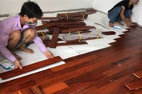 How To Install Hardwood Flooring Fast Excellent Bedroom With Milling Groove &amp; Ridge Hardwood..