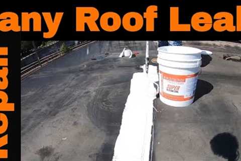 Use this Flat Roof Coating to Repair/Fix leaks| Extend EPDM Rubber Roof Life | SUPER SILICONE SEAL