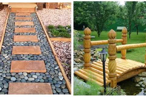 200+ beautiful landscape design ideas! garden paths, arches, bridges, dry stream!