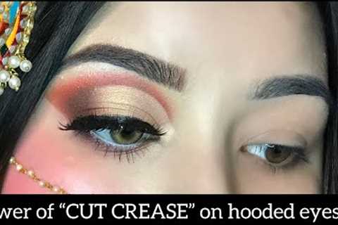 Why this will soon be your favourite way to CUT CREASE for hooded eyes|Makeup by hifza