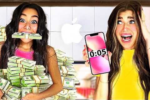 i GAVE My 13 year old SiSTER 100 Seconds to SPEND $100,000!!